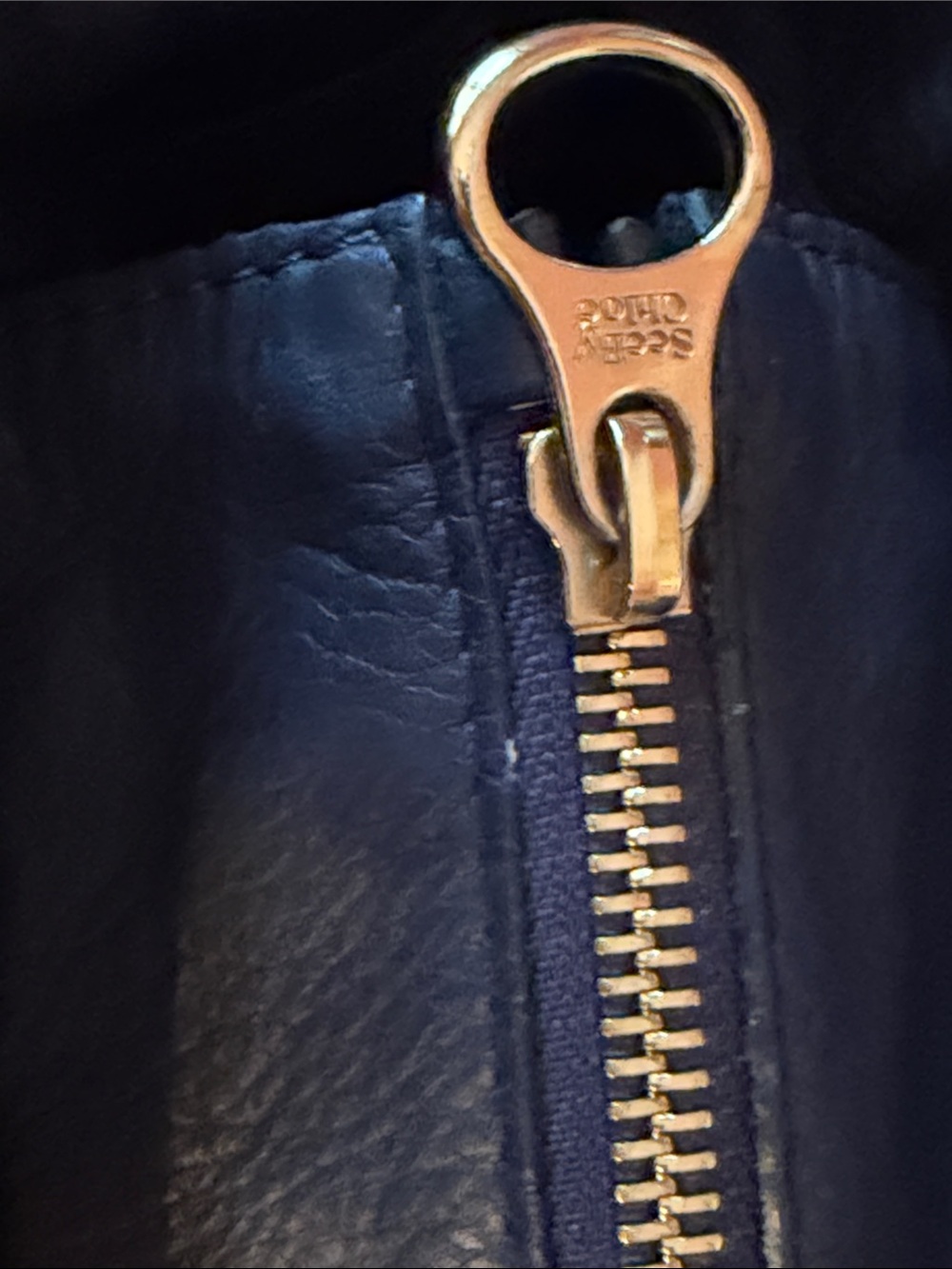 See By Chloe Authentic Nellie Color block Black, Blue & Cream Leather Satchel - Picture 8 of 16